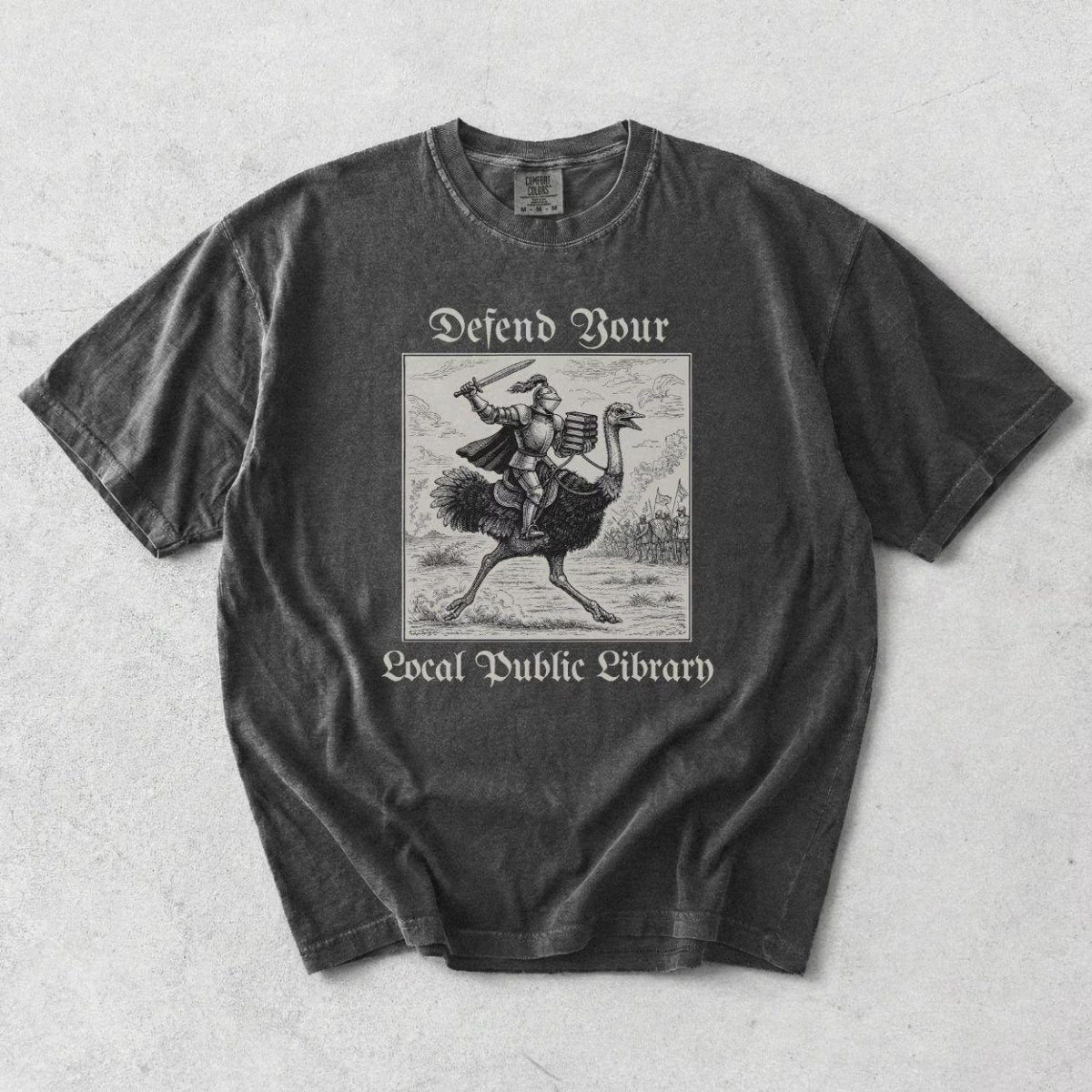 Funny Defend Your Library Tee