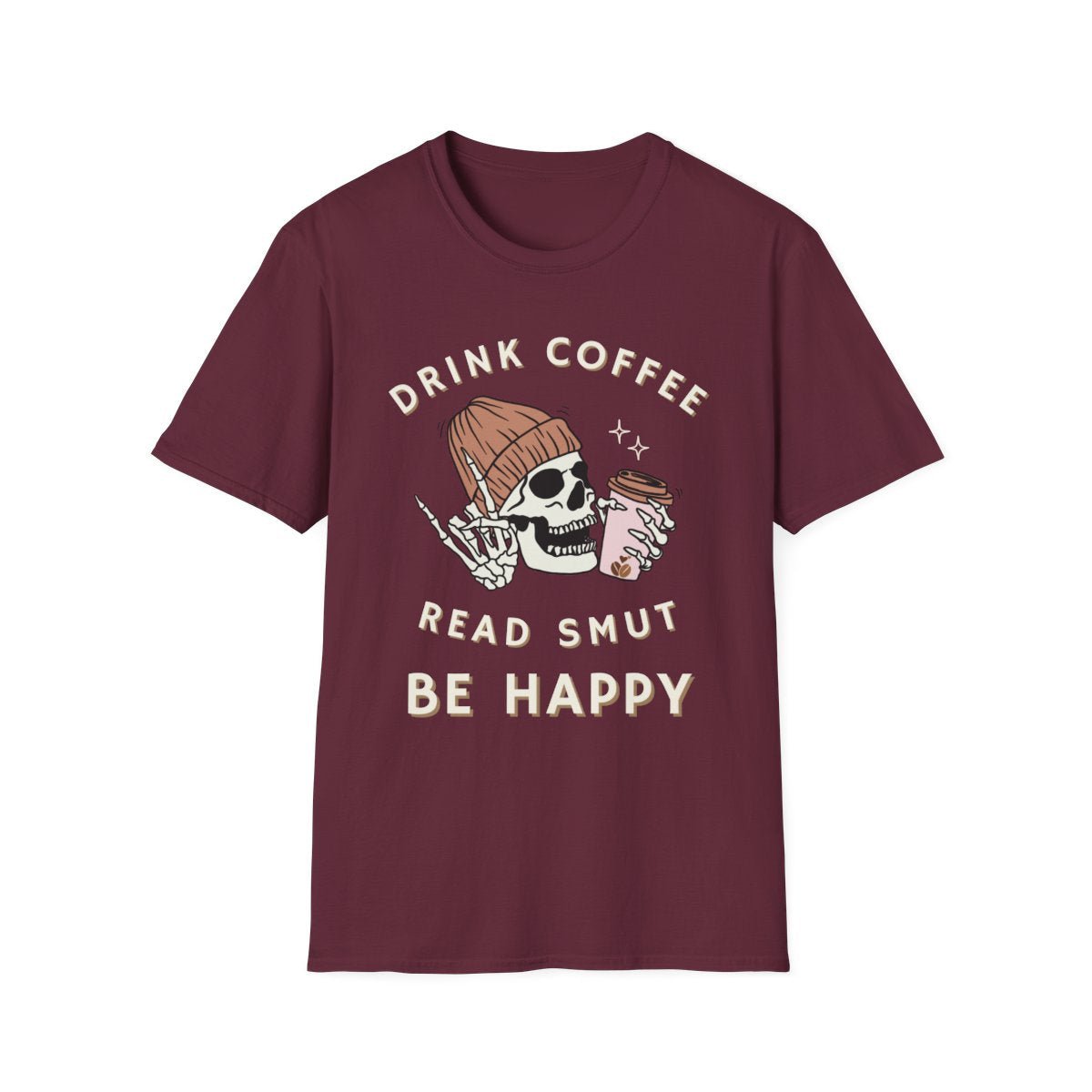 Funny Smut Coffee Shirt | Book Lover Soft 100% Cotton Tee