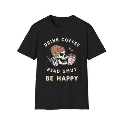 Funny Smut Coffee Shirt | Book Lover Soft 100% Cotton Tee