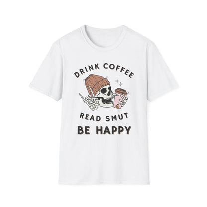 Funny Smut Coffee Shirt | Book Lover Soft 100% Cotton Tee