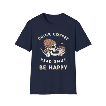 Funny Smut Coffee Shirt | Book Lover Soft 100% Cotton Tee