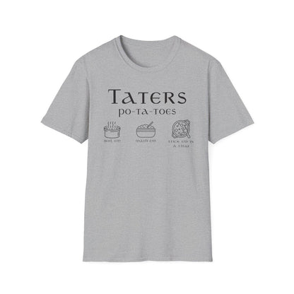 Funny Taters Potatoes Shirt | Fantasy Soft 100% Cotton Tee