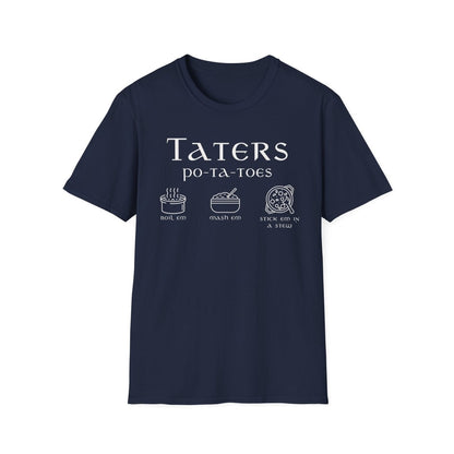 Funny Taters Potatoes Shirt | Fantasy Soft 100% Cotton Tee