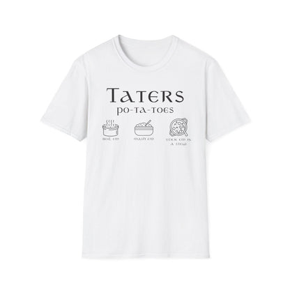 Funny Taters Potatoes Shirt | Fantasy Soft 100% Cotton Tee