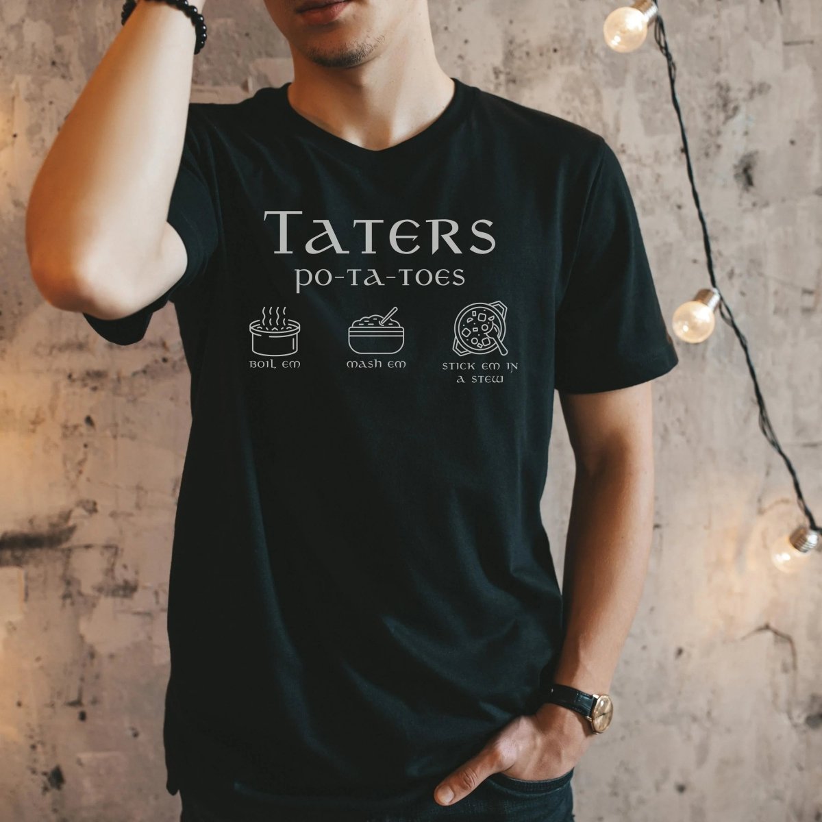 Funny Taters Potatoes Shirt | Fantasy Soft 100% Cotton Tee