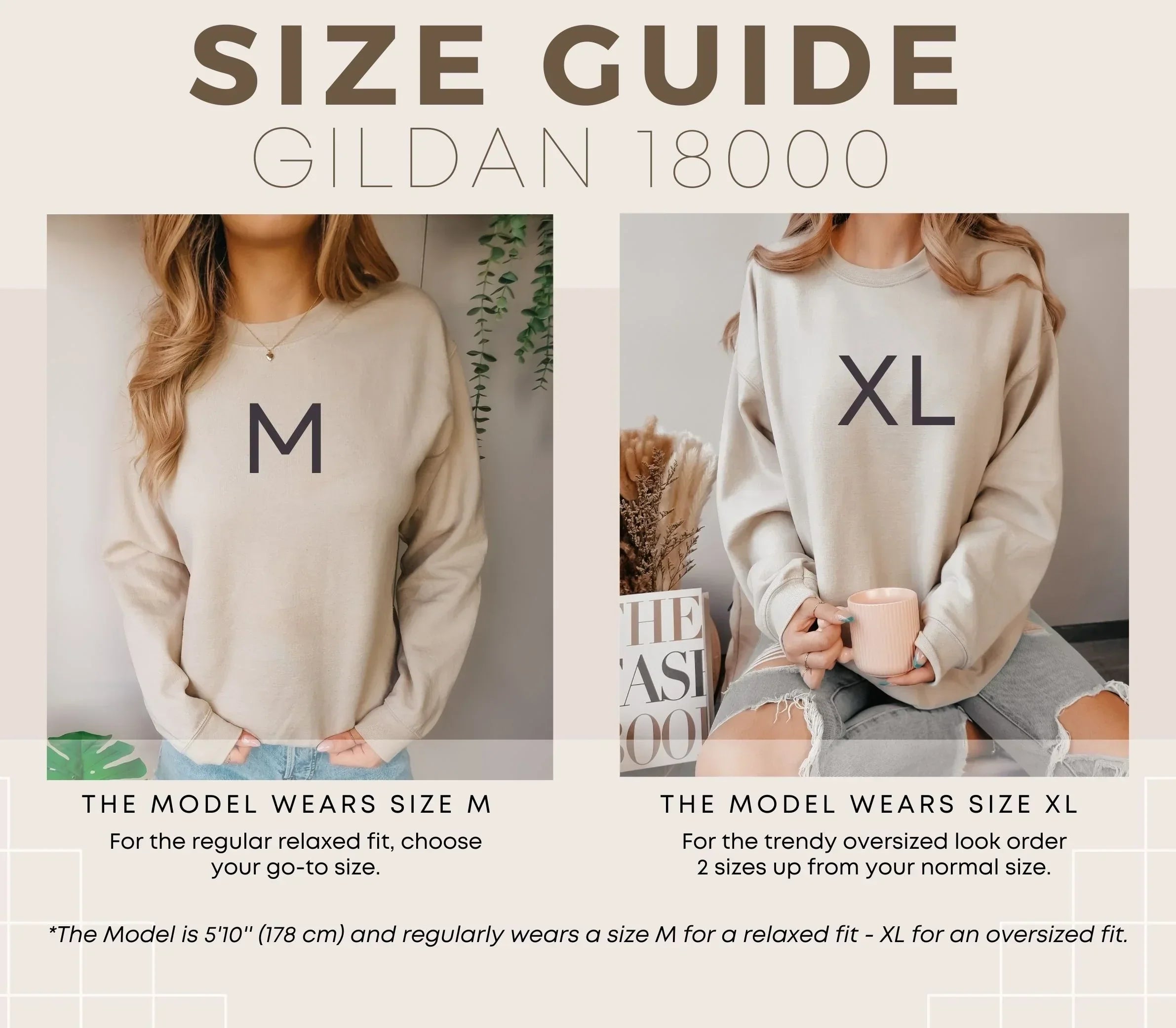 gildan 18000 size guide 2