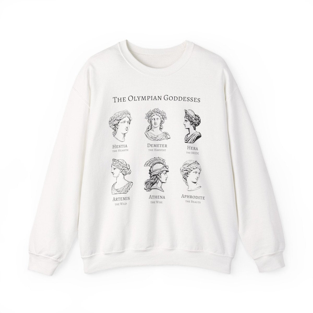 Greek Goddess Sweatshirt | Greek Myth Cotton Blend Crewneck