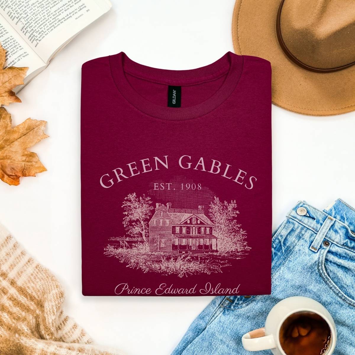 Green Gables Shirt | Book Lover Soft 100% Cotton Tee