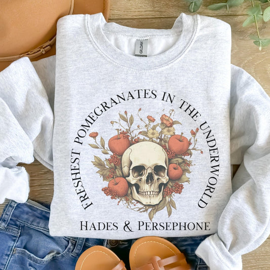 Hades and Persephone Pomegranate Sweatshirt