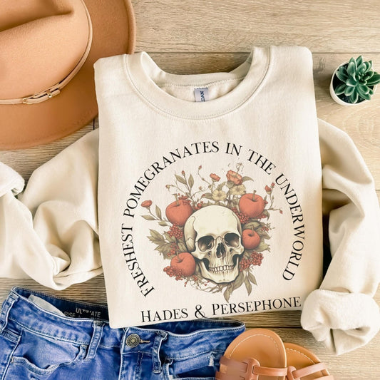 Hades and Persephone Pomegranate Sweatshirt