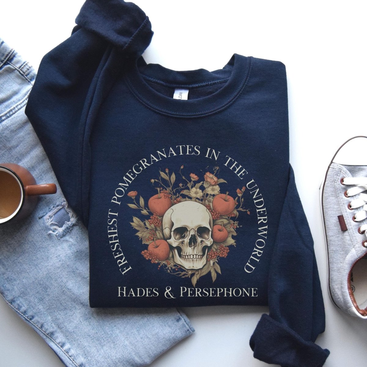 Hades and Persephone Pomegranate Sweatshirt