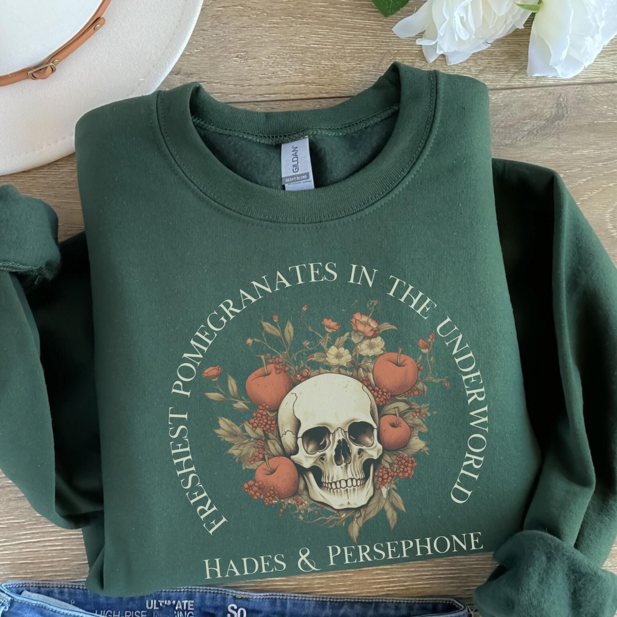Hades and Persephone Pomegranate Sweatshirt