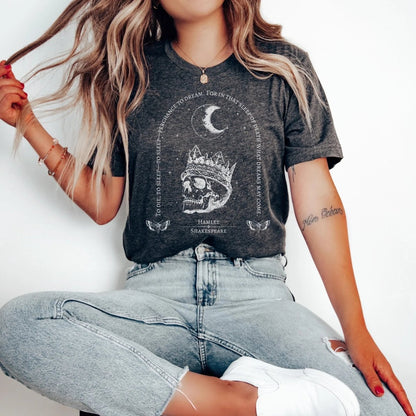 Hamlet Shakespeare Shirt | Dark Academia Soft 100% Cotton Tee