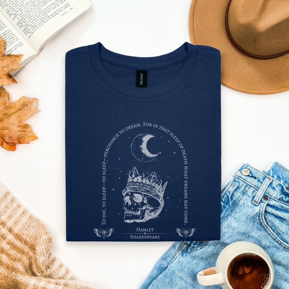 Hamlet Shakespeare Shirt | Dark Academia Soft 100% Cotton Tee