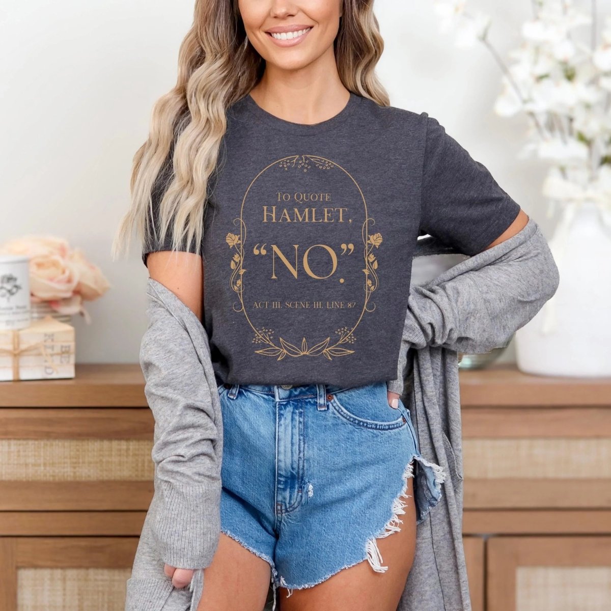 Hamlet Shakespeare Shirt | Literary Soft 100% Cotton Tee