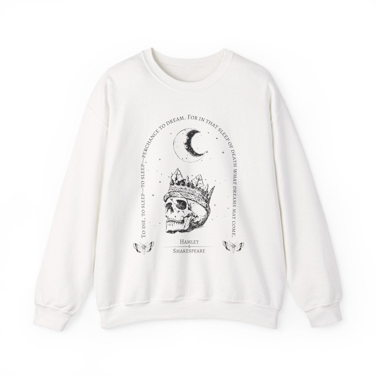 Hamlet Shakespeare Sweatshirt | Dark Academia Cotton Blend Crewneck