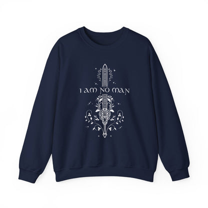 I Am No Man Sweatshirt | Fantasy Cotton Blend Crewneck