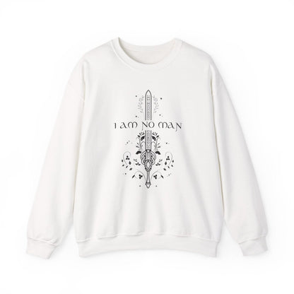 I Am No Man Sweatshirt | Fantasy Cotton Blend Crewneck