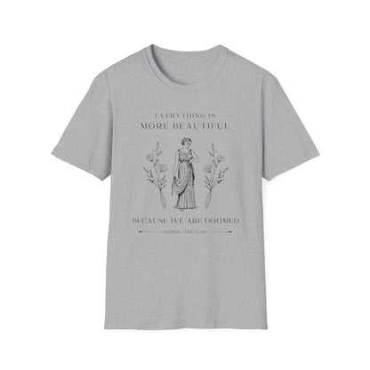 Iliad Quote Shirt | Dark Academia Soft 100% Cotton Tee