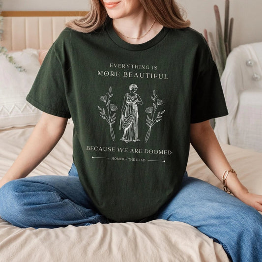 Iliad Quote Shirt | Dark Academia Soft 100% Cotton Tee