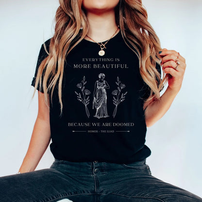 Iliad Quote Shirt | Dark Academia Soft 100% Cotton Tee