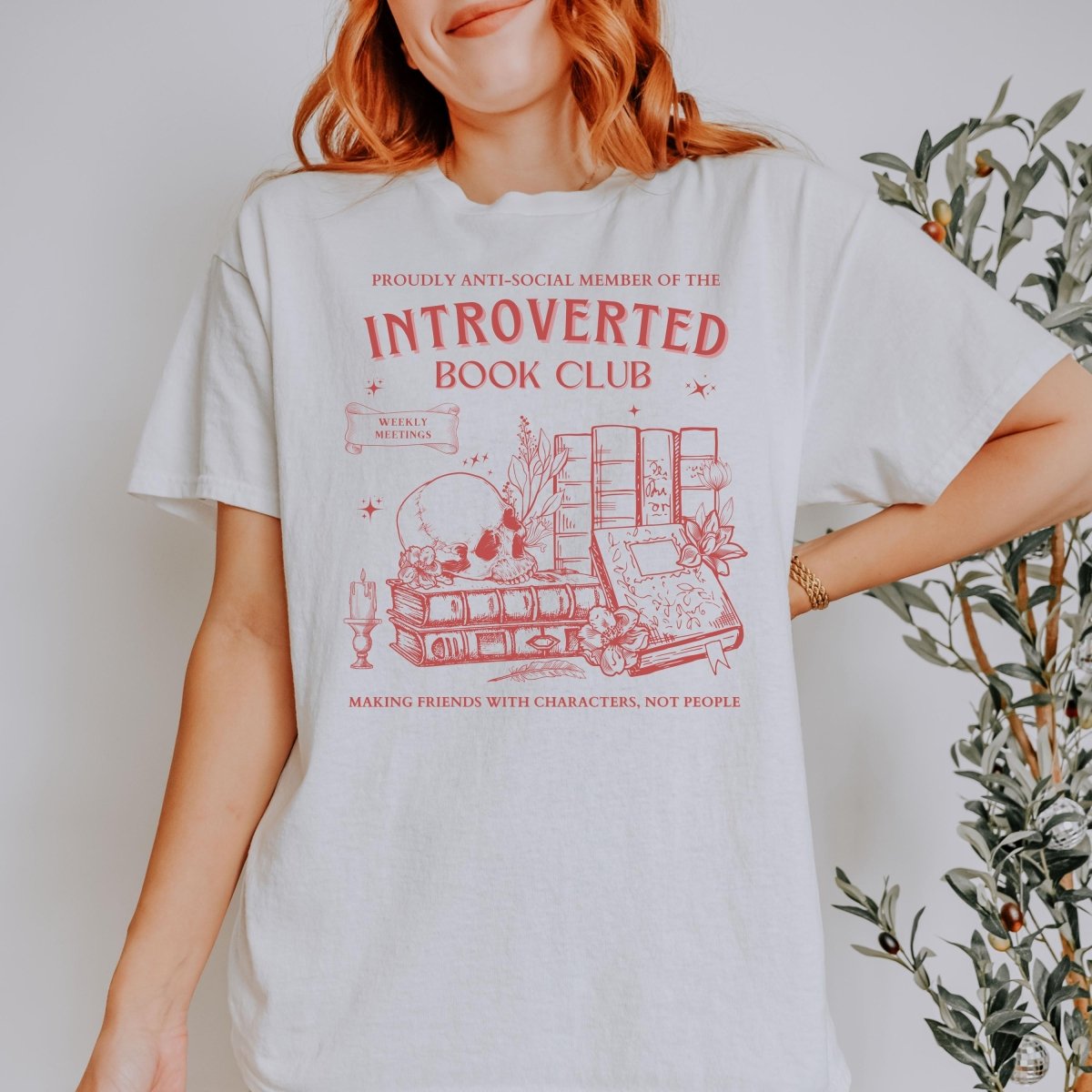 Introvert Book Club Tshirt