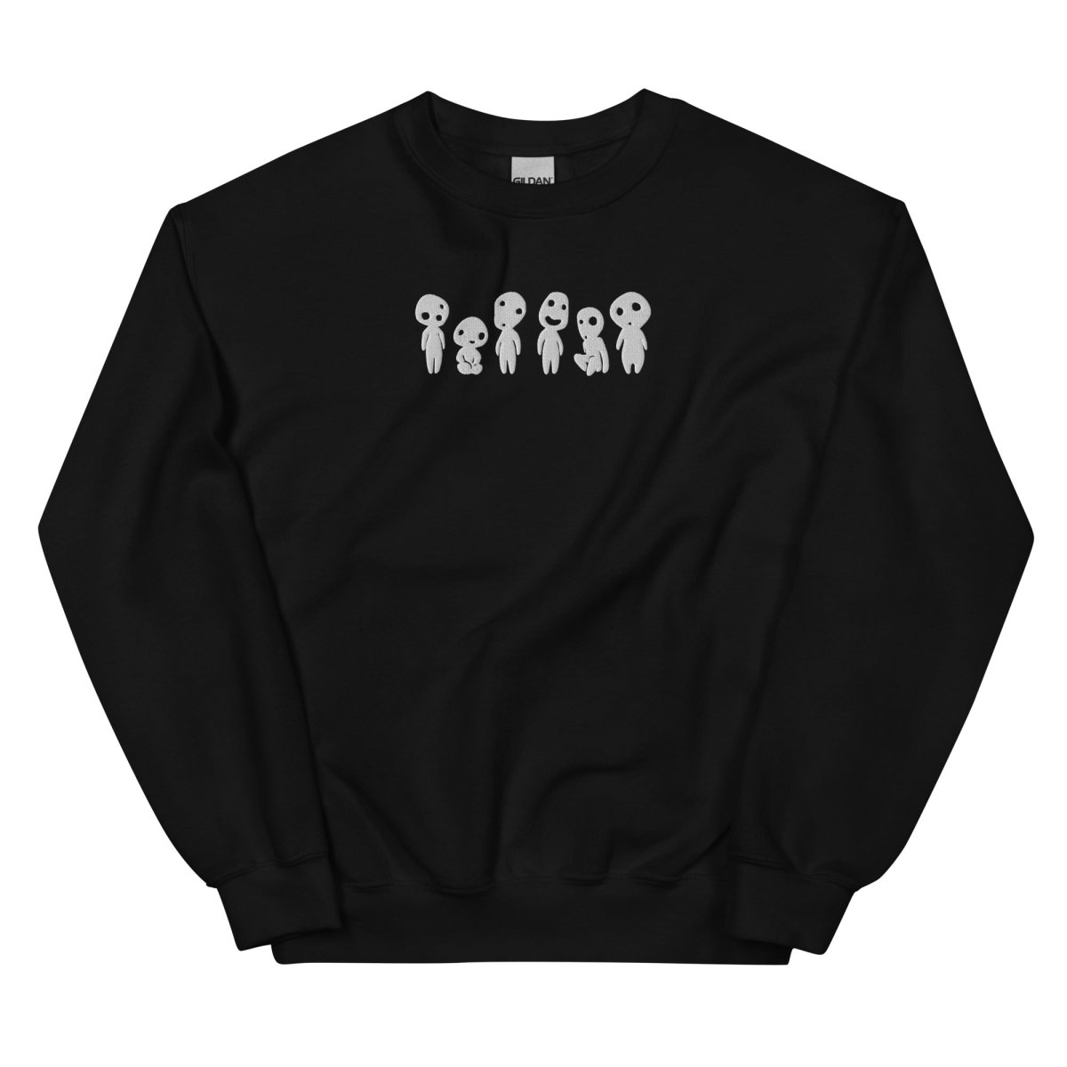 Japanese Tree Spirit Sweatshirt | Embroidered Cotton Blend Crewneck