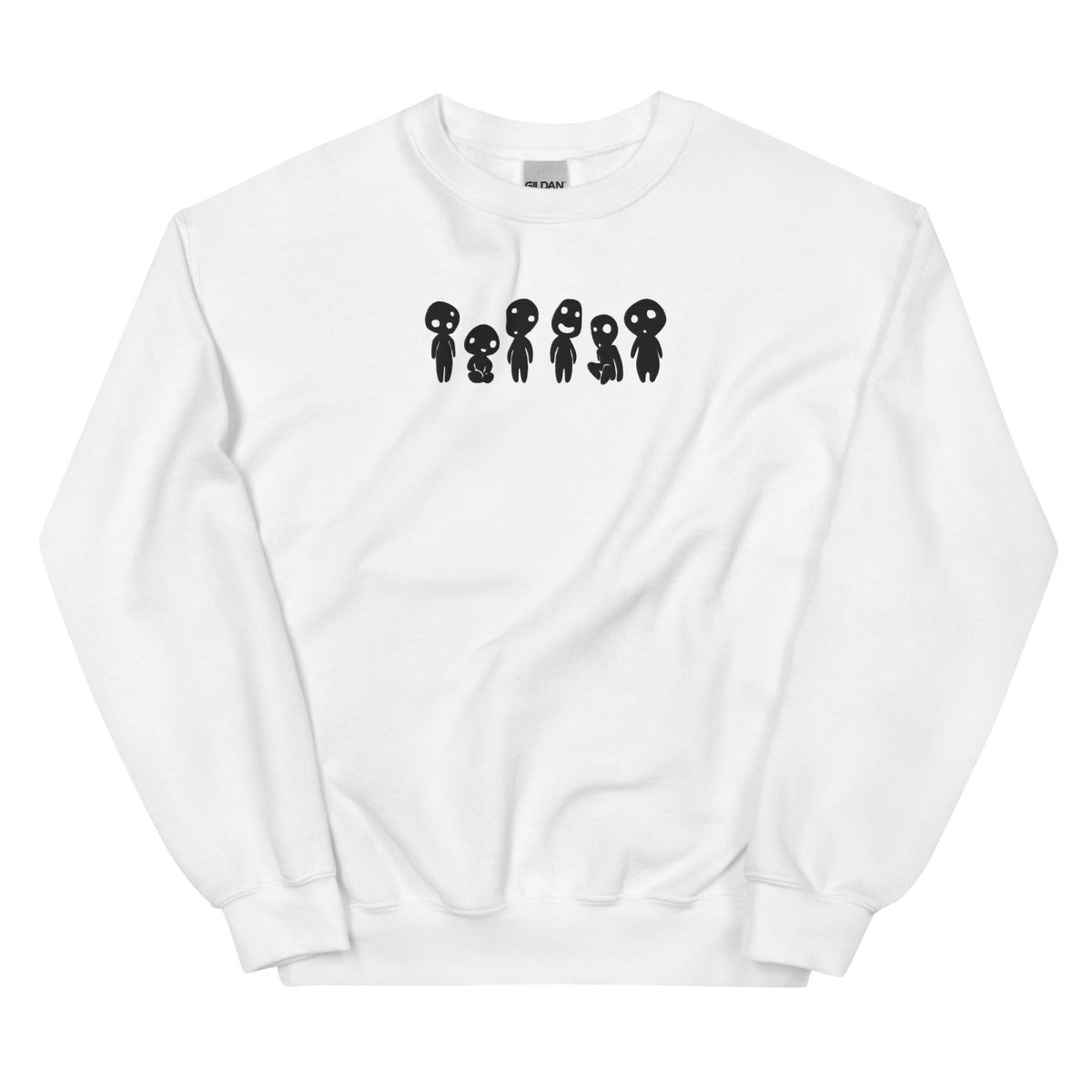 Japanese Tree Spirit Sweatshirt | Embroidered Cotton Blend Crewneck