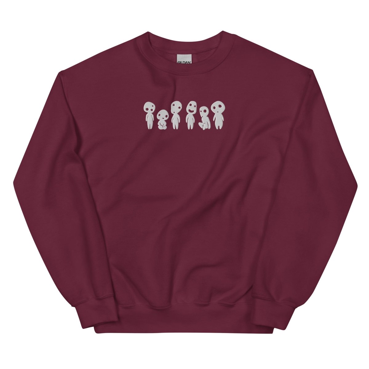 Japanese Tree Spirit Sweatshirt | Embroidered Cotton Blend Crewneck