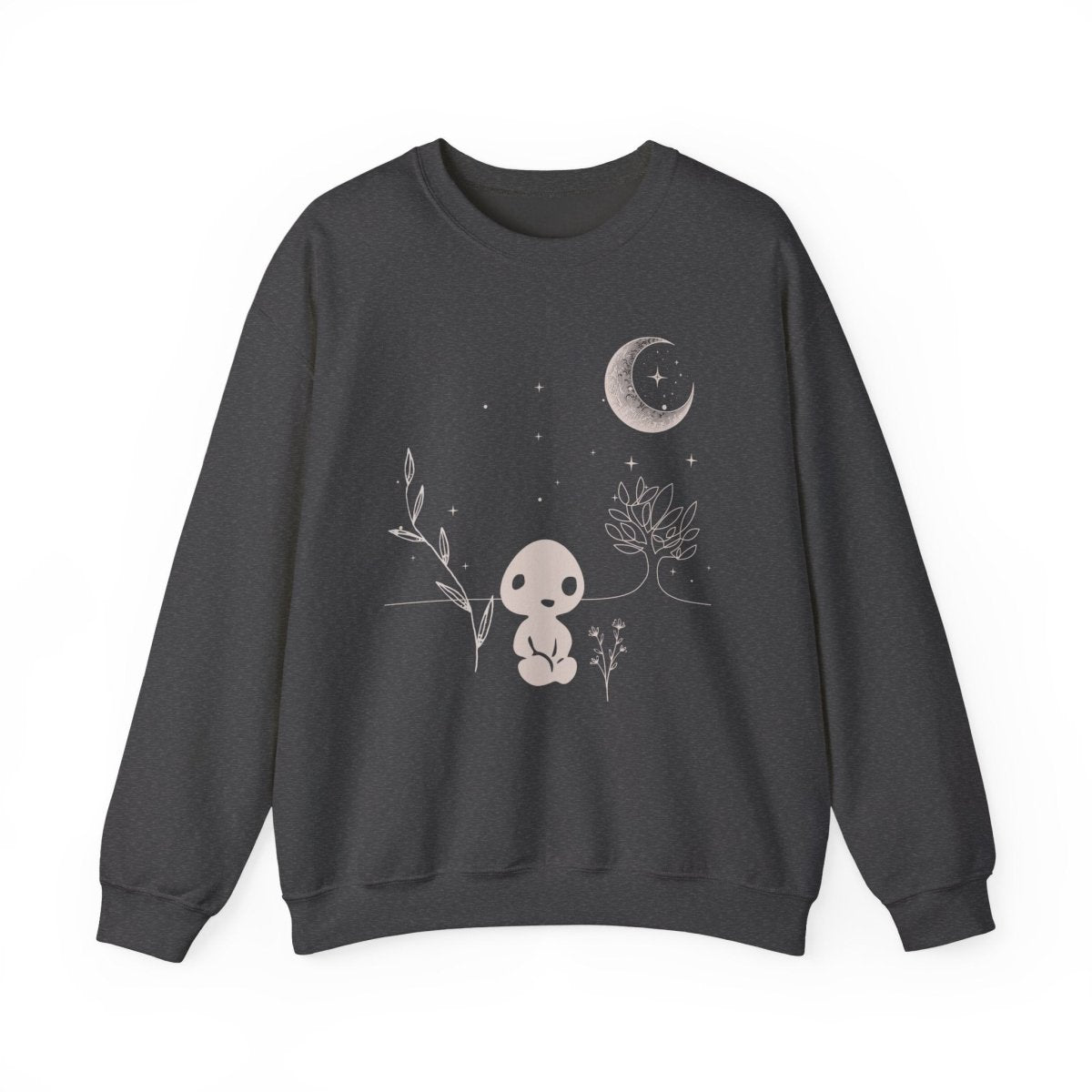Japanese Tree Spirit Sweatshirt | Nature Spirit Cotton Blend Crewneck