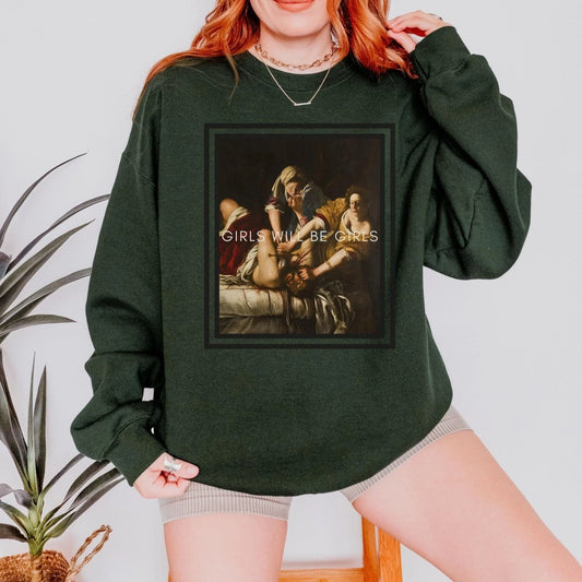 Judith Holofernes Girls Will Be Girls Sweatshirt | Cotton Blend Shirt