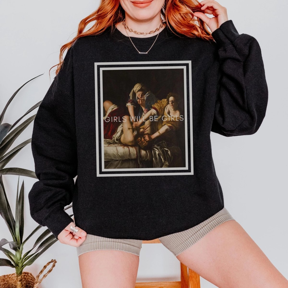 Judith Holofernes Girls Will Be Girls Sweatshirt | Cotton Blend Shirt