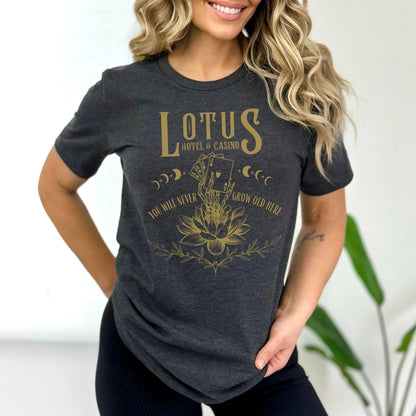 Lotus Hotel and Casino Shirt | Fantasy Soft 100% Cotton Tee