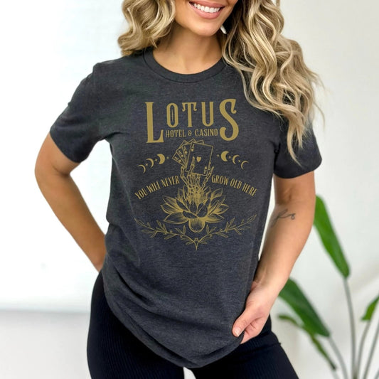 Lotus Hotel and Casino Shirt | Fantasy Soft 100% Cotton Tee