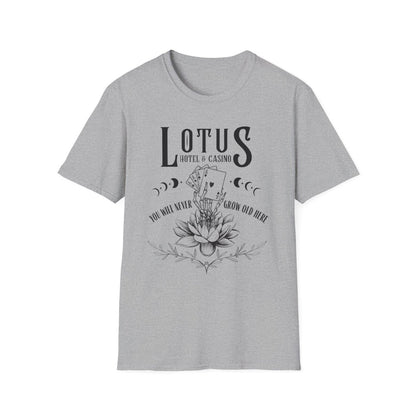 Lotus Hotel and Casino Shirt | Fantasy Soft 100% Cotton Tee