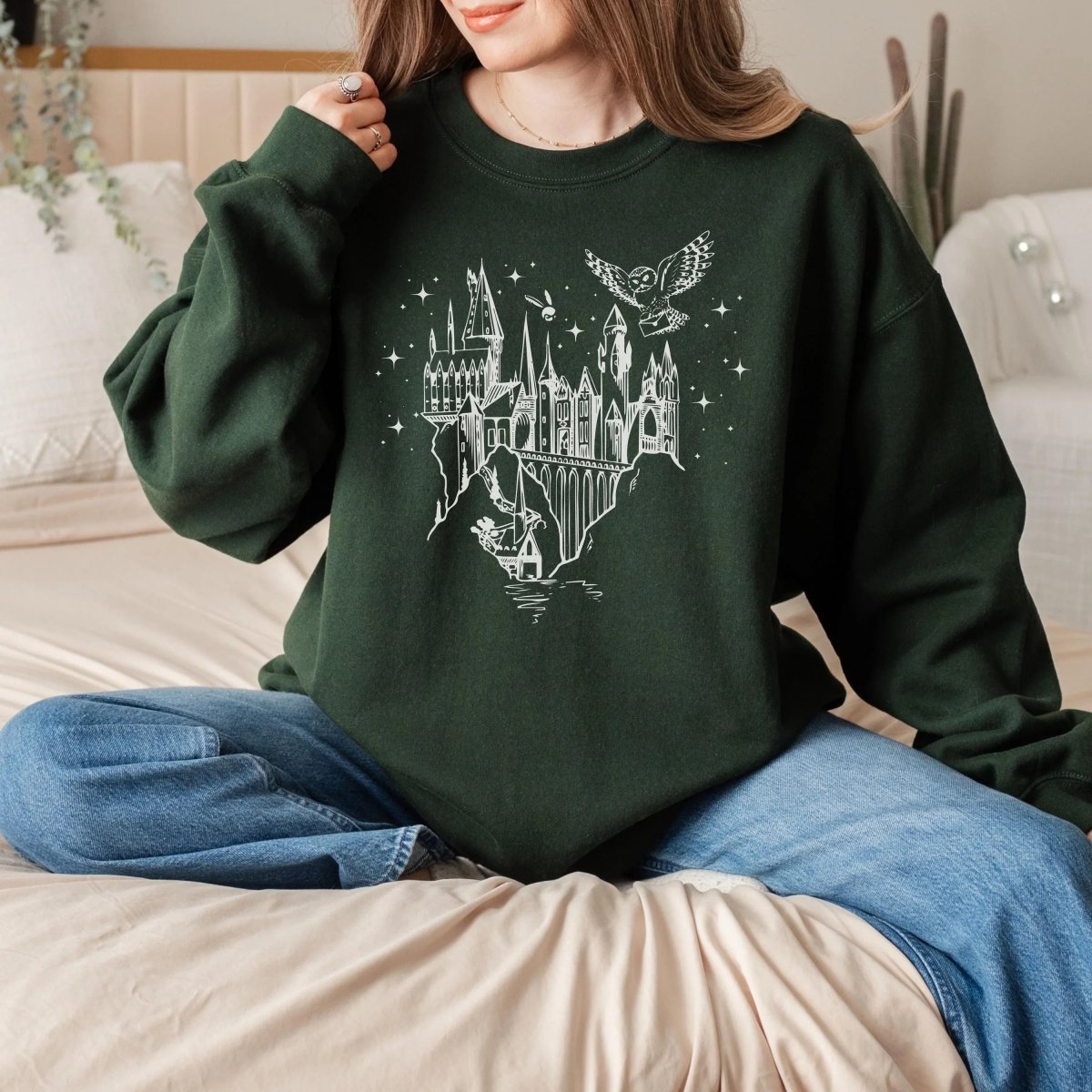 Magic Castle Sweatshirt | Fantasy Cotton Blend Crewneck