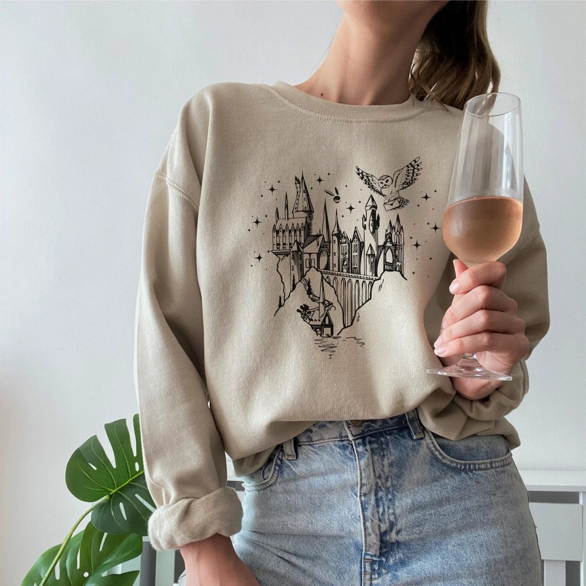 Magic Castle Sweatshirt | Fantasy Cotton Blend Crewneck