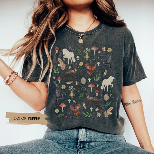 Magical Creatures Shirt | Fantasy Soft 100% Cotton Tee