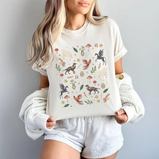 Magical Creatures Shirt | Fantasy Soft 100% Cotton Tee