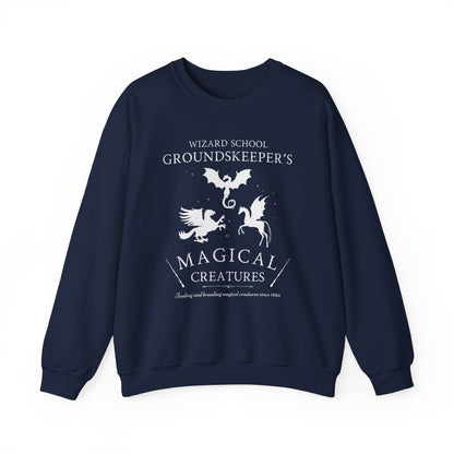 Magical Creatures Sweatshirt | Fantasy Cotton Blend Crewneck