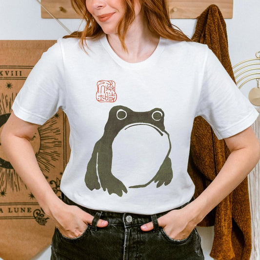 Matsumoto Hoji Frog Shirt | Japnaese Art Soft 100% Cotton Tee