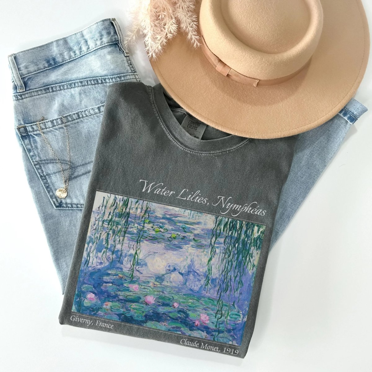 Monet Water Lilies Shirt | Painting Comfort Colors® 100% Cotton Tee