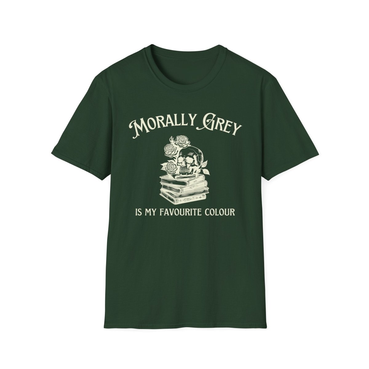 Morally Grey Bookish Shirt | Book Lover Soft 100% Cotton Tee