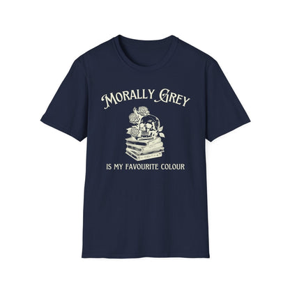 Morally Grey Bookish Shirt | Book Lover Soft 100% Cotton Tee