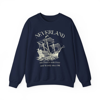 Neverland Literary Sweatshirt | Cotton Blend Crewneck
