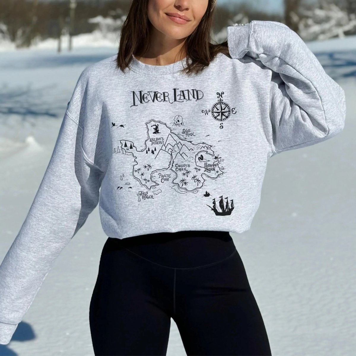 Neverland Sweatshirt | Book Lover Cotton Blend Crewneck