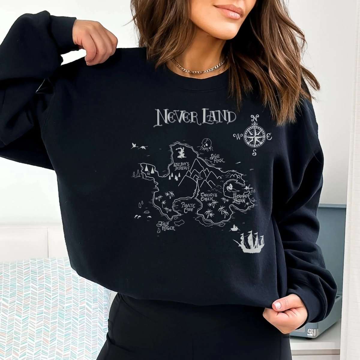 Neverland Sweatshirt | Book Lover Cotton Blend Crewneck