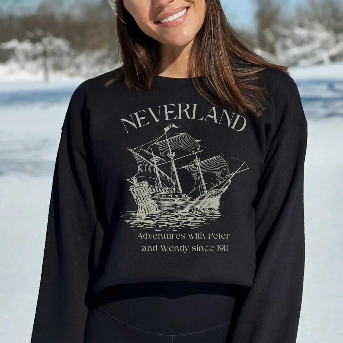 Neverland Sweatshirt | Book Lover Cotton Blend Crewneck