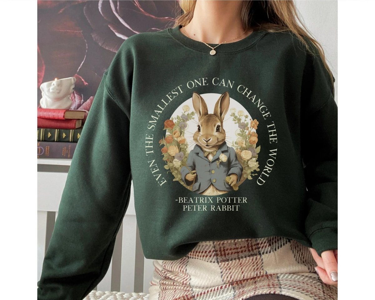 Peter Rabbit Sweatshirt | Book Lover Cotton Blend Crewneck