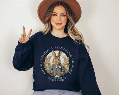 Peter Rabbit Sweatshirt | Book Lover Cotton Blend Crewneck